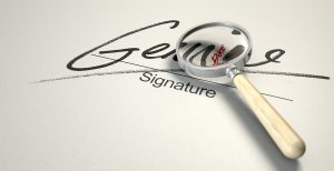 Forged Signatures